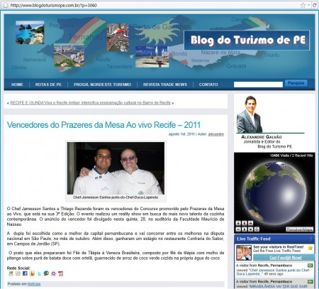 Blog  do Turismo de PE - 01-08-11